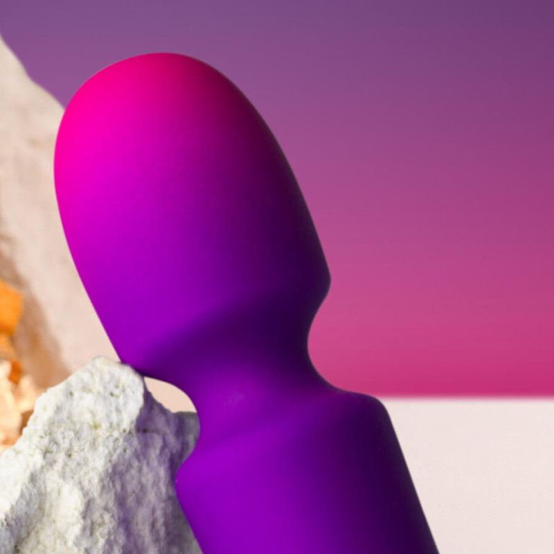 ROCKS OFF GLO GIRL VIBRADOR WAND MINI MORADO