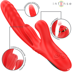 INTENSE ROSALIA VIBRADOR MULTIFUNCION 3 EN 1 ROJO 2