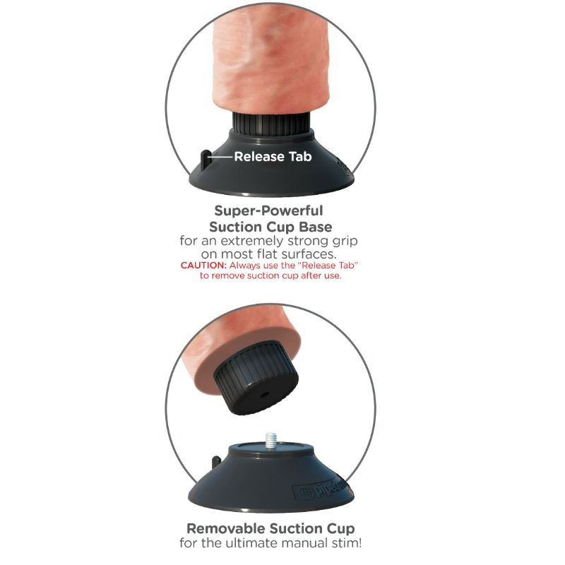 KING COCK DILDO VIBRADOR 23 CM NATURAL