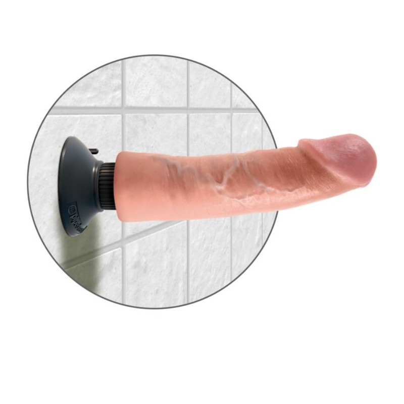 KING COCK DILDO VIBRADOR 23 CM NATURAL