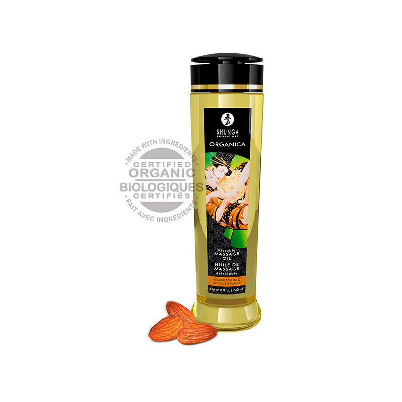 SHUNGA ACEITE DE MASAJE ORGANICO ALMENDRA 240 ML
