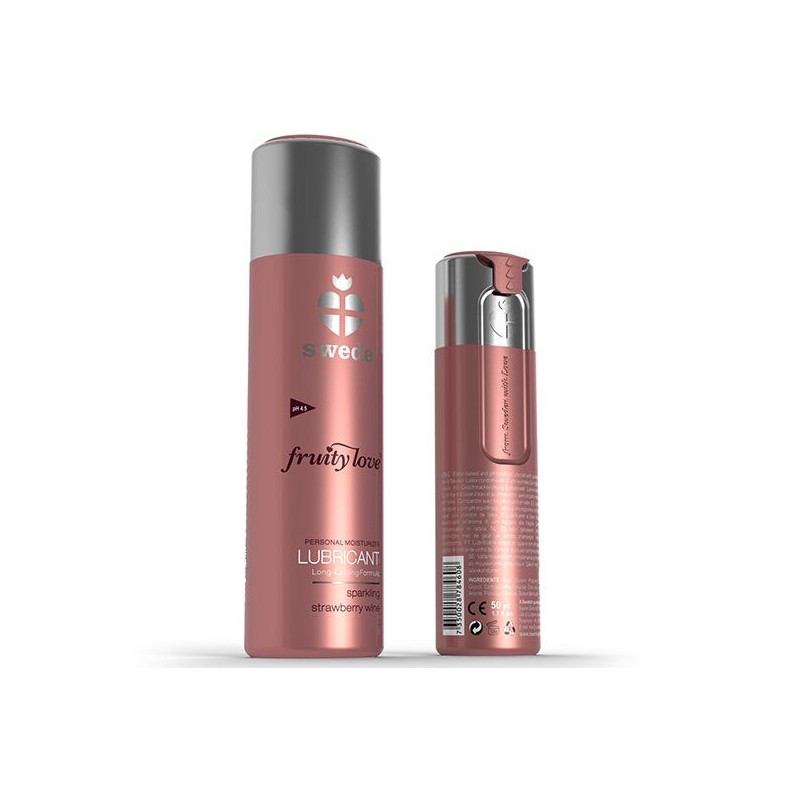 SWEDE FRUITY LOVE LUBRICANTE FRESAS CON CHAMPAGNE 100 ML