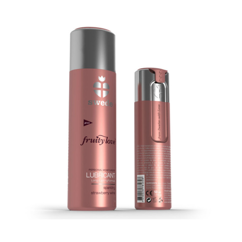 SWEDE FRUITY LOVE LUBRICANTE FRESAS CON CHAMPAGNE 50 ML