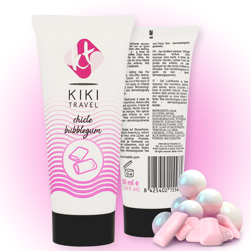 KIKI TRAVEL LUBRICANTE SABOR A CHICLE 50 ML