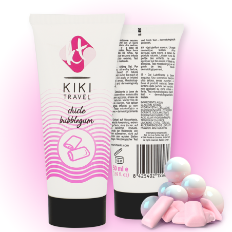 KIKI TRAVEL LUBRICANTE SABOR A CHICLE 50 ML