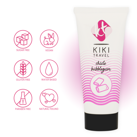 KIKI TRAVEL LUBRICANTE SABOR A CHICLE 50 ML