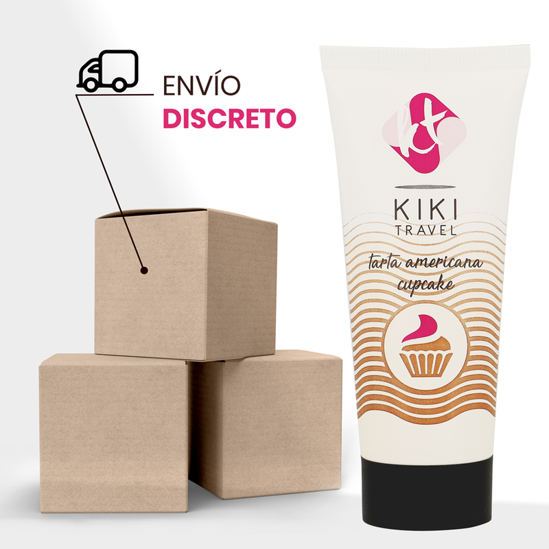 KIKI TRAVEL GEL DESLIZANTE SABOR A TARTA AMERICANA CUPCAKE 50 ML