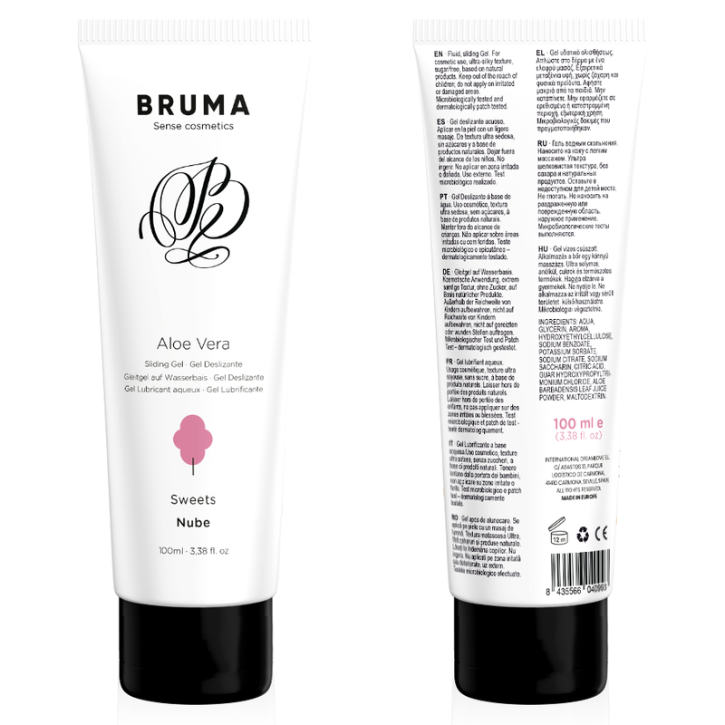 BRUMA GEL DESLIZANTE CON ALOE VERA SABOR A NUBE 100 ML