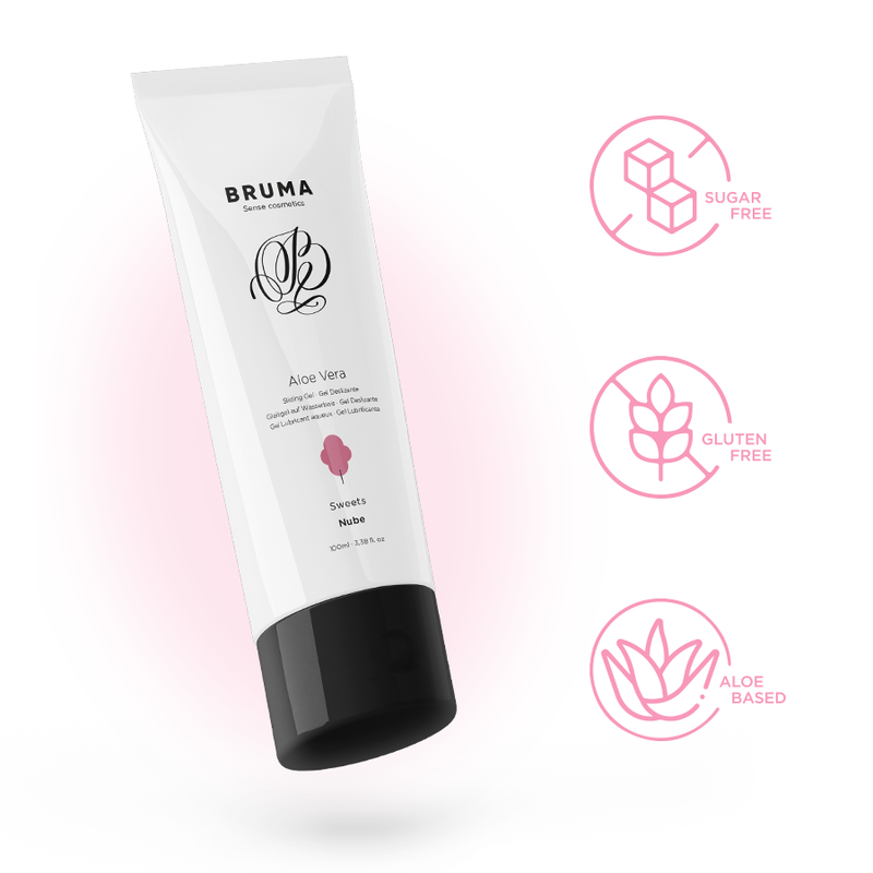 BRUMA GEL DESLIZANTE CON ALOE VERA SABOR A NUBE 100 ML