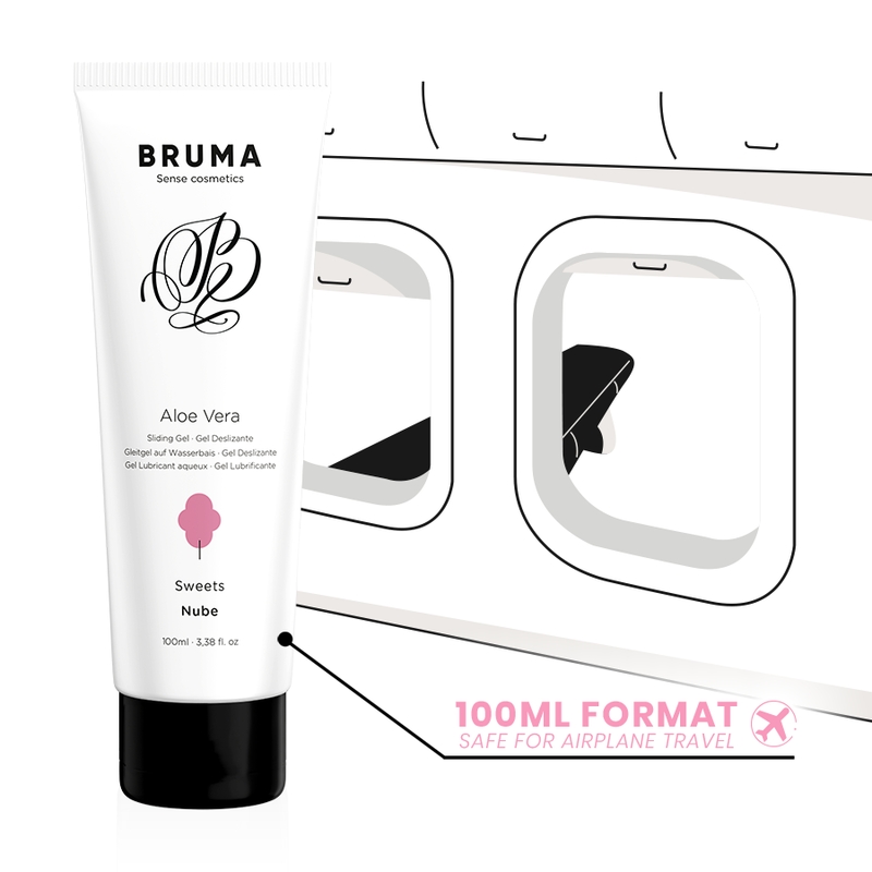 BRUMA GEL DESLIZANTE CON ALOE VERA SABOR A NUBE 100 ML