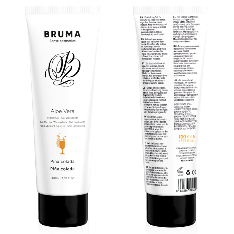 BRUMA GEL DESLIZANTE CON ALOE VERA SABOR A PINA COLADA 100 ML