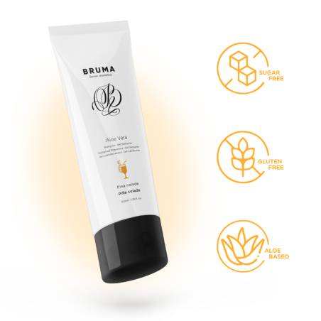 BRUMA GEL DESLIZANTE CON ALOE VERA SABOR A PINA COLADA 100 ML