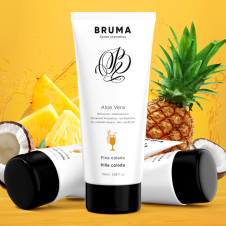 BRUMA GEL DESLIZANTE CON ALOE VERA SABOR A PINA COLADA 100 ML