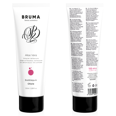 BRUMA GEL DESLIZANTE CON ALOE VERA SABOR A CHICLE 100 ML