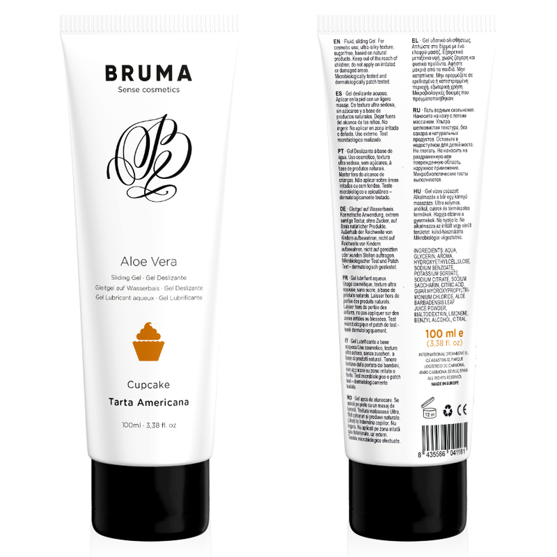 BRUMA GEL DESLIZANTE CON ALOE VERA SABOR A TARTA AMERICANA 100 ML