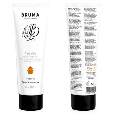 BRUMA GEL DESLIZANTE CON ALOE VERA SABOR A TARTA AMERICANA 100 ML