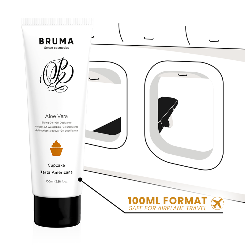 BRUMA GEL DESLIZANTE CON ALOE VERA SABOR A TARTA AMERICANA 100 ML