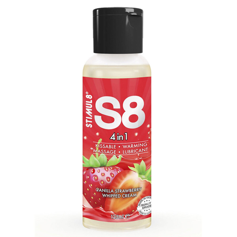 STIMUL8 S8 4 EN 1 LUBRICANTE POSTRE FRESA 125 ML