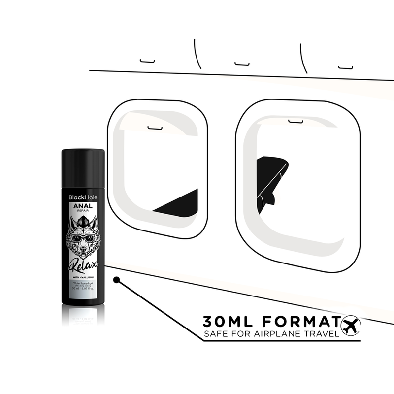BLACK HOLE ANAL REPAIR BASE AGUA RELAX CON HYALURON 30 ML