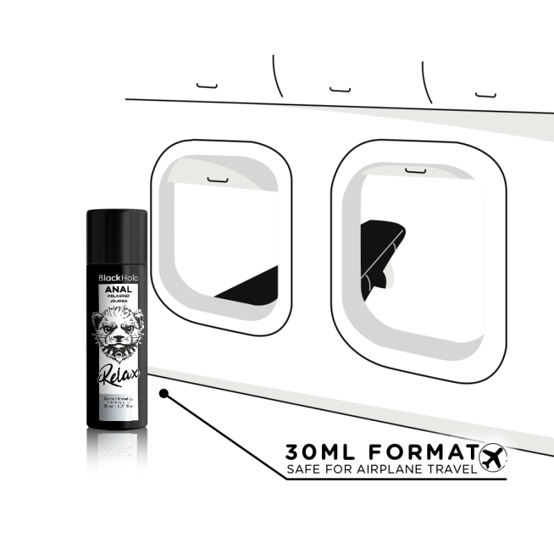 BLACK HOLE ANAL RELAXING CON JOJOBA BASE SILICONA 30 ML