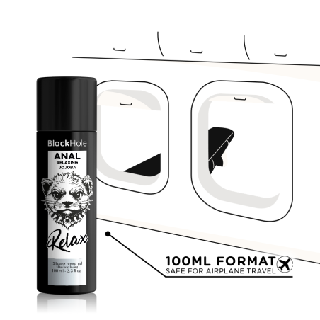 BLACK HOLE ANAL RELAXING CON JOJOBA BASE SILICONA 100 ML