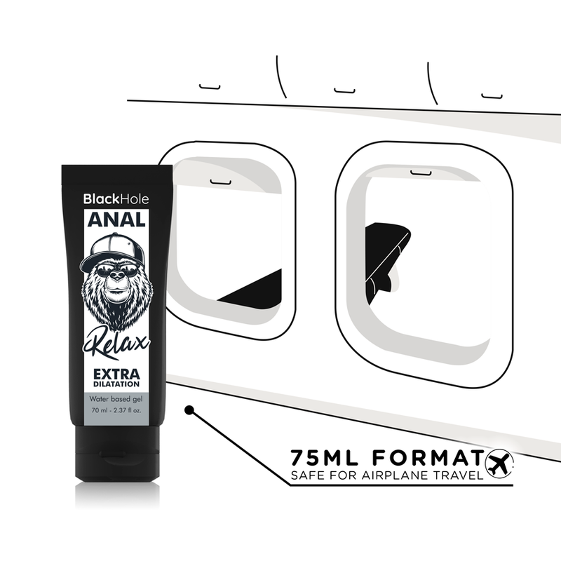 BLACK HOLE GEL BASE AGUA DILATACION ANAL 70 ML