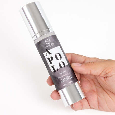 SECRETPLAY APOLO LOCION PIEL DE SEDA PARA HOMBRES 50 ML