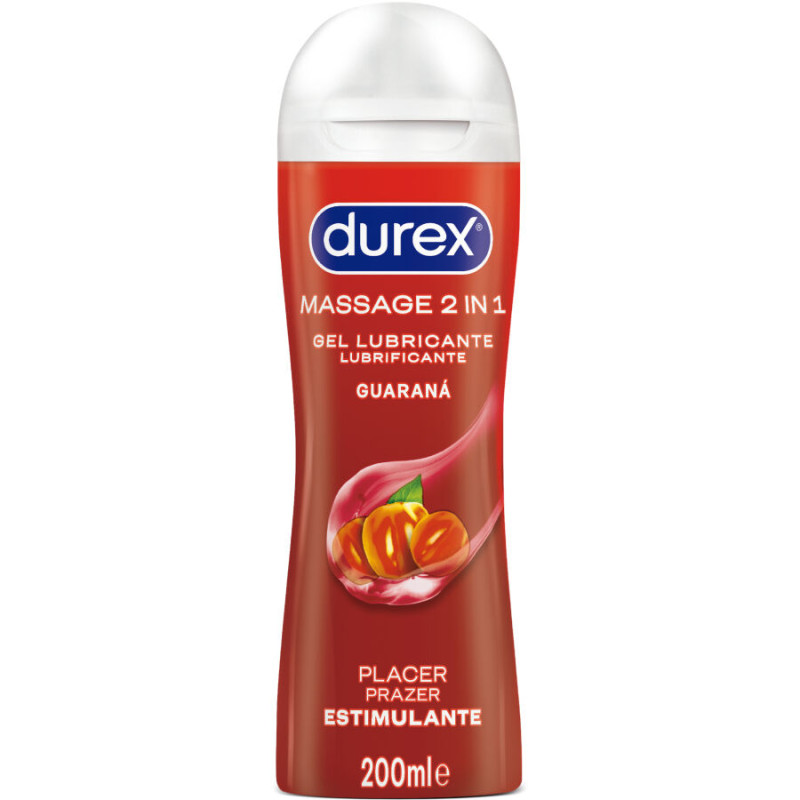 DUREX GEL LUBRICANTE DE MASAJE ESTIMULANTE GUARANA 200 ML