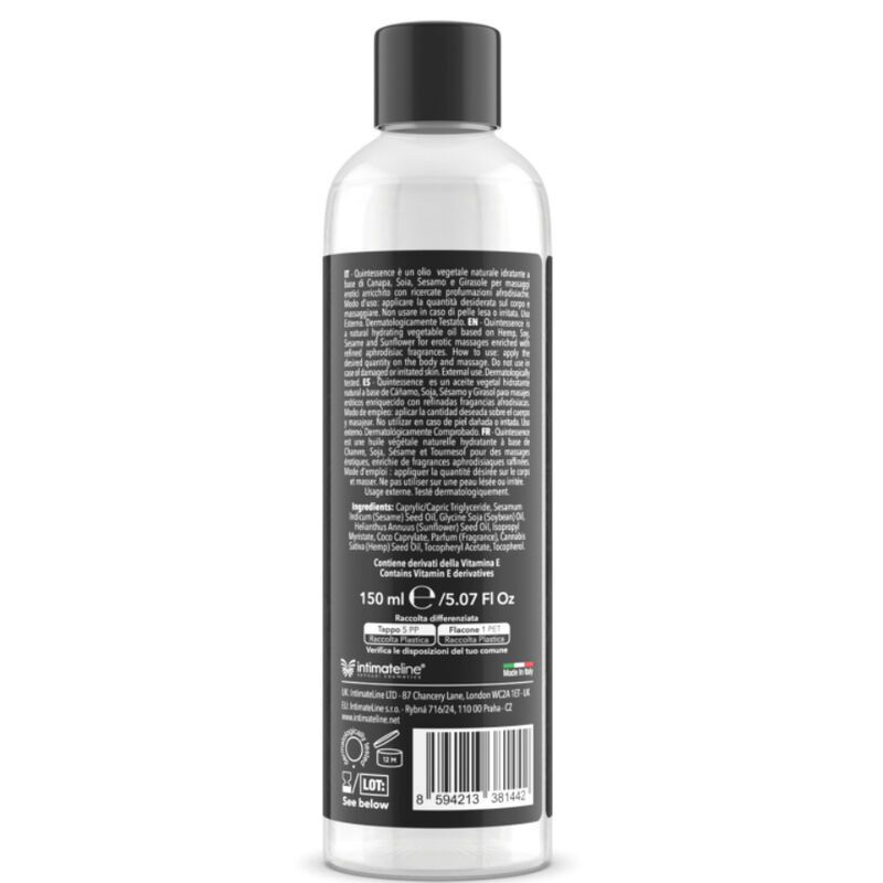 INTIMATELINE LUXURIA ACEITE DE MASAJES NUBE DE AZUCAR 150 ML