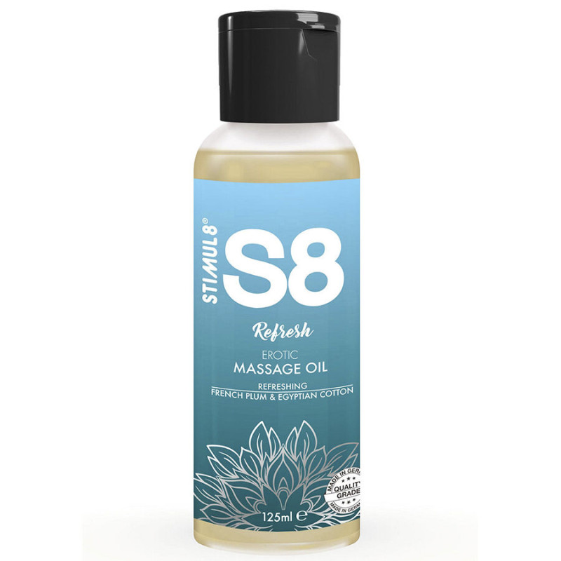 STIMUL8 S8 REFRESH ACEITE DE MASAJE ALGODON 125 ML