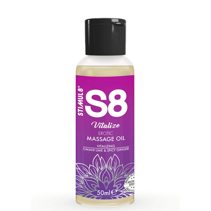 STIMUL8 S8 VITALIZE ACEITE DE MASAJE EROTICO LIMA 50 ML
