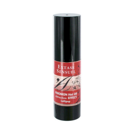 EXTASE SENSUAL ACEITE MASAJE EFECTO CALOR CON FEROMONAS PIRULETA 30 ML