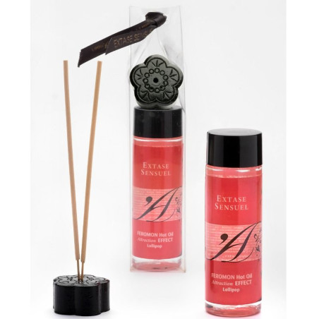 EXTASE SENSUAL ACEITE MASAJE EFECTO CALOR CON FEROMONAS PIRULET 100 ML