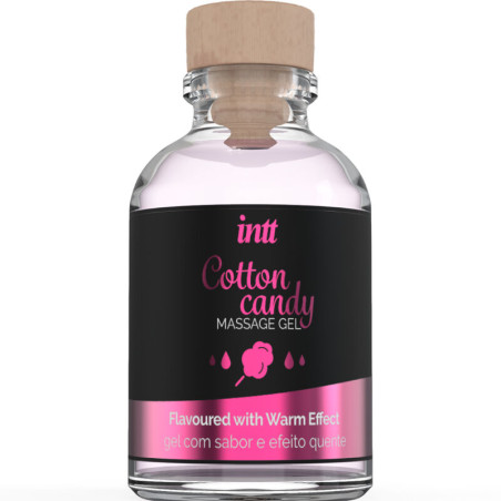 INTT MASSAGE ORAL SEX GEL DE MASAJE CON SABOR A ALGODON DE AZUCAR Y EFECTO CALOR