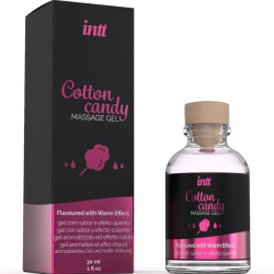 INTT MASSAGE ORAL SEX GEL DE MASAJE CON SABOR A ALGODON DE AZUCAR Y EFECTO CALOR 2
