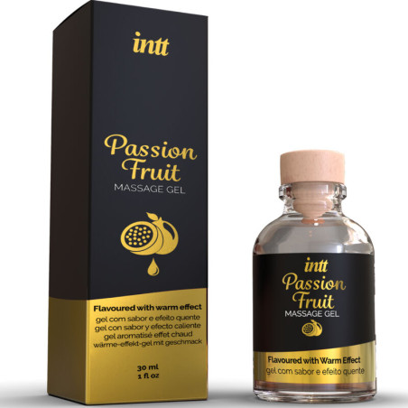 INTT MASSAGE ORAL SEX GEL DE MASAJE SABOR A FRUTA DE LA PASION EFECTO CALOR