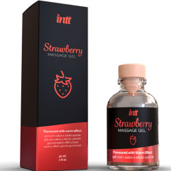 INTT MASSAGE ORAL SEX GEL DE MASAJE SABOR A FRESA EFECTO CALOR 2