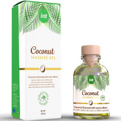 INTT GEL DE MASAJE VEGANO CON SABOR A COCO Y EFECTO CALOR 2