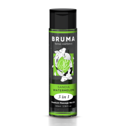 BRUMA ACEITE DE MASAJE PREMIUM EFECTO CALOR SABOR SANDIA 3 EN 1 100 ML 2