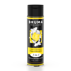 BRUMA ACEITE DE MASAJE PREMIUM EFECTO CALOR SABOR PINA COLADA 3 EN 1 100 ML 2