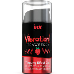 INTT POTENTE ESTIMULANTE INTIMO GEL VIBRADOR LIQUIDO FRESA 15 ML