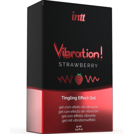 INTT POTENTE ESTIMULANTE INTIMO GEL VIBRADOR LIQUIDO FRESA 15 ML