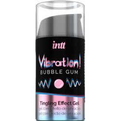 INTT POTENTE ESTIMULANTE INTIMO GEL VIBRADOR LIQUIDO CHICLE 15ML