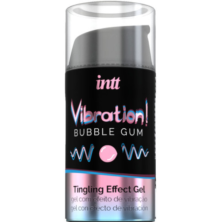 INTT POTENTE ESTIMULANTE INTIMO GEL VIBRADOR LIQUIDO CHICLE 15ML