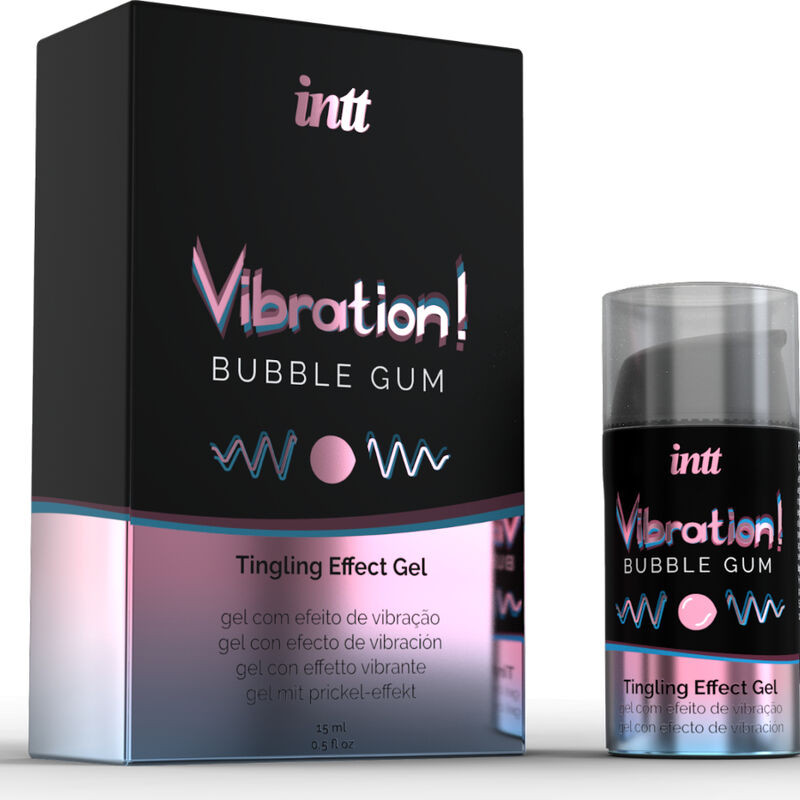 INTT POTENTE ESTIMULANTE INTIMO GEL VIBRADOR LIQUIDO CHICLE 15ML