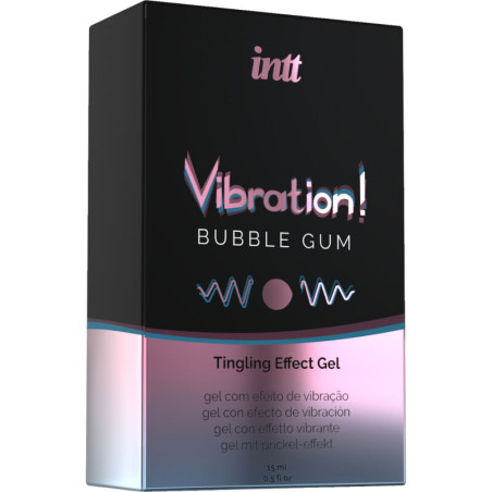 INTT POTENTE ESTIMULANTE INTIMO GEL VIBRADOR LIQUIDO CHICLE 15ML