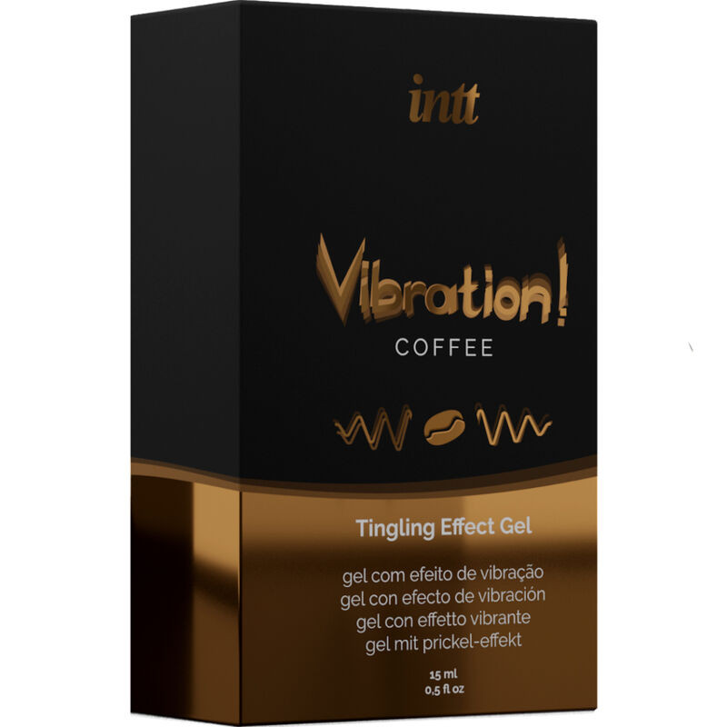 INTT POTENTE ESTIMULANTE INTIMO GEL VIBRADOR LIQUIDO CAFE 15ML