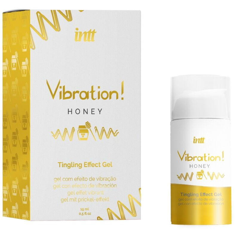 INTT POTENTE ESTIMULANTE INTIMO GEL VIBRADOR LIQUIDO MIEL 15 ML