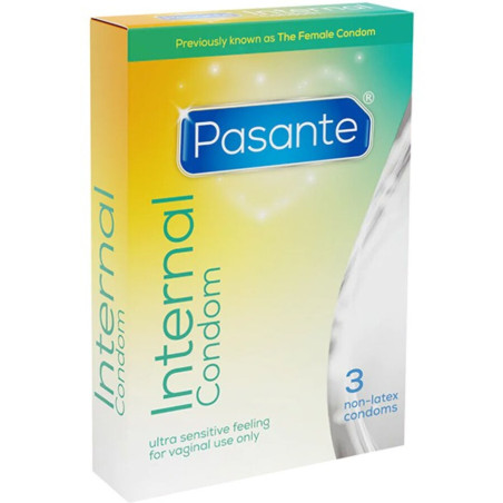 PASANTE INTERNAL PRESERVATIVO SIN LATEX 3 UNIDADES