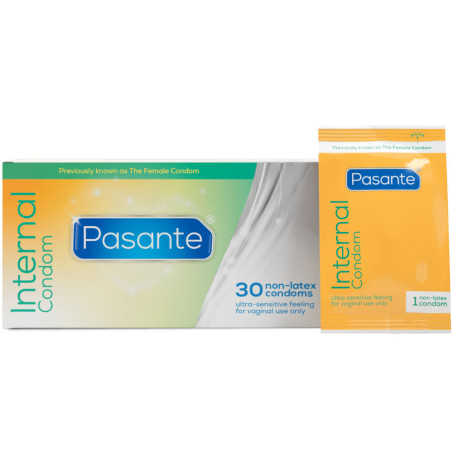 PASANTE INTERNAL PRESERVATIVOS FEMENINOS CAJA 30 UNIDADES